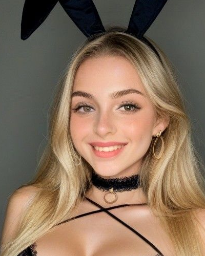 Maria the Ex, a fictional ChatUp character. Smiling blonde character with a dark costume headband.